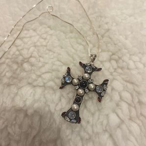 Cross pendant and matching bracelet